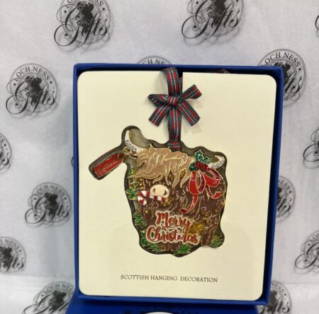 Christmas Decoration - Boxed Scottish Highland Cow