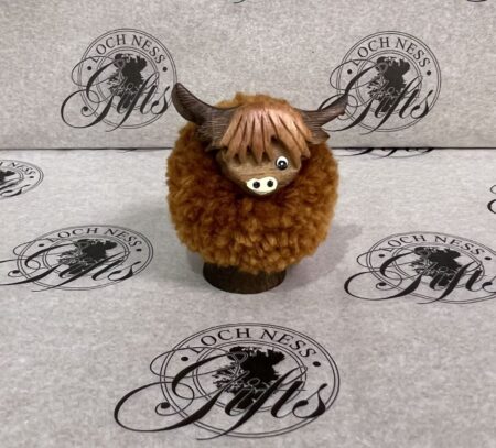 Ornament - Wee Woolly Pom Pom Highland Cow