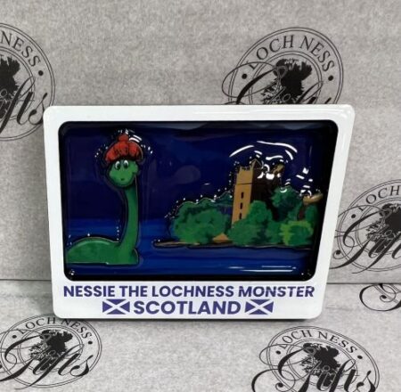 Magnet - Wooden Shiny 3D Nessie The Loch Ness Monster Scotland