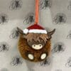 Christmas Decoration - Highland Cow Pom-Pom