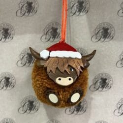 Christmas Decoration - Highland Cow Pom-Pom