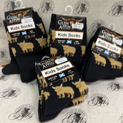 socks - childrens twin pack highland cows Socks - Children's Twin Pack Highland Cows