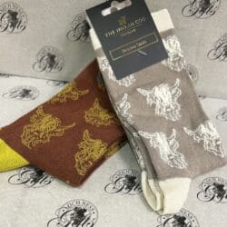 socks - highland cow repeat bamboo Socks Bamboo- Highland Cow Repeat