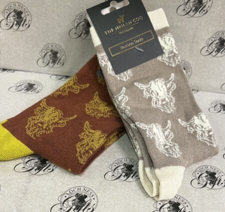 Socks Bamboo- Highland Cow Repeat