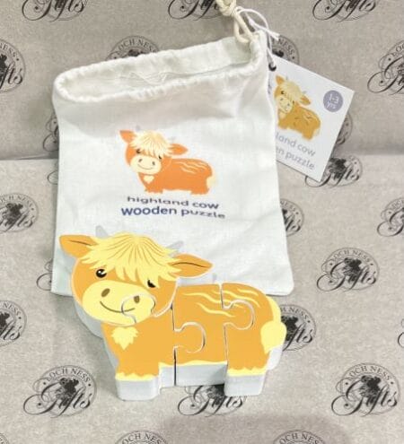 Highland Cow Wooden Puzzle