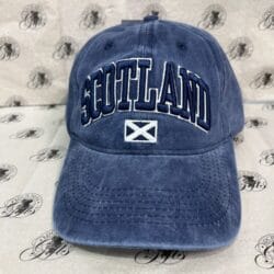 Baseball Cap - Denim Scotland Hat - Baseball Cap Scotland Saltire Flag
