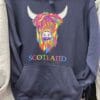 Hoody - Rainbow highland cow Adult Hoodie Scotland Rainbow Highland Cow