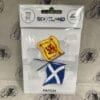 Patch - Twin flags Embroidered Patch - Twin Flags Saltire and Lion Rampant