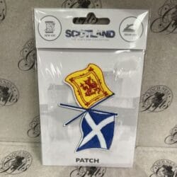 Embroidered Patch - Twin Flags Saltire and Lion Rampant
