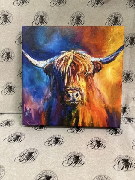 Picture - Highland Cow Canvas Print