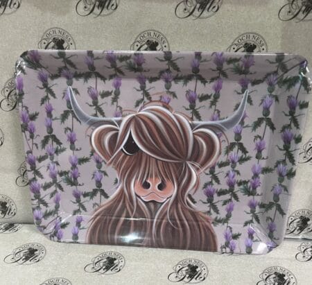 Tray - Snack Tray Highland Cow Miss Thistle