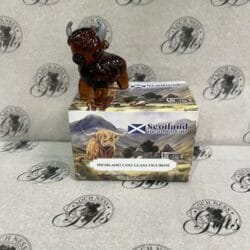 glass figurine - highland cow Ornament - Glass Figurine Highland Cow