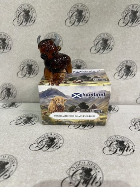 Ornament - Glass Figurine Highland Cow