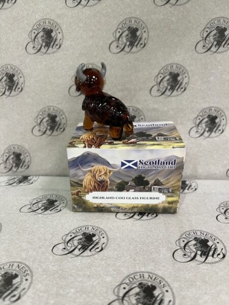 Ornament - Glass Figurine Highland Cow