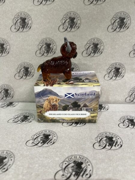 Ornament - Glass Figurine Highland Cow