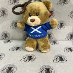 keyring- soft toy teddy scotland Keyring - Soft Scotland Teddy Bear