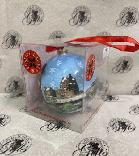 Christmas Decoration - Bauble Scotland Piper and Nessie