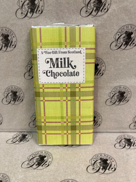 Chocolate Bar - Green Tartan Milk Chocolate Chocolate Bar - Green Tartan Milk Chocolate Bar