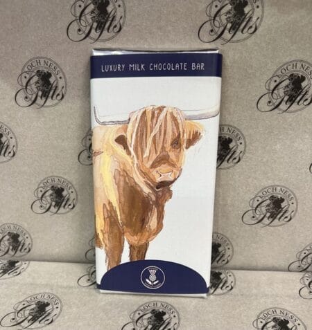Chocolate Bar - Luxury Hand Made Milk Chocolate Bar Highland Cow