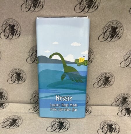 Chocolate Bar - Luxury Hand Made Milk Chocolate Nessie Loch Ness Bar