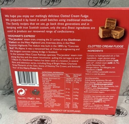 Fudge - Clotted Cream Fudge Gift Box The Jacobite Steam Train