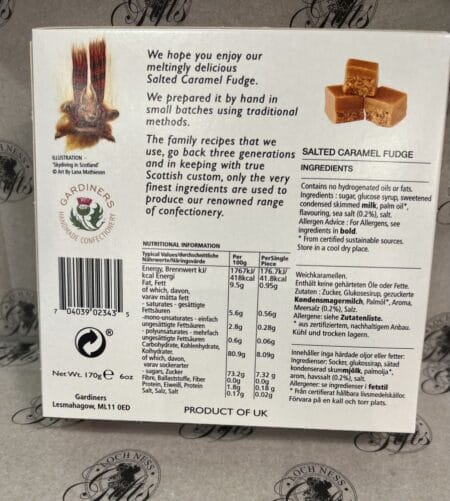 Fudge - Salted Caramel Fudge 'Skydiving In Scotland'