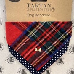 Dog bandana tartan red Pets - Dog Bandana Tartan Red