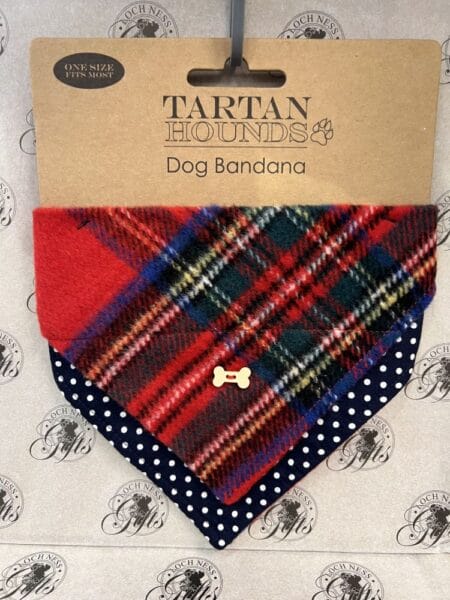Pets - Dog Bandana Tartan Red