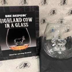 Cow Glass 1 Glass - Clear Highland Cow Inside Glass