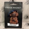 Magnet - Loch Ness Highland Cow with Umbrella