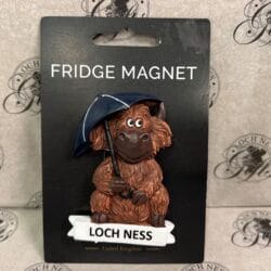 Magnet - Loch Ness Highland Cow with Umbrella