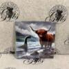 Magnet - Majestic Highland Cow with Nessie at Loch Ness