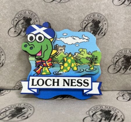 Magnet - Wooden Loch Ness Nessie Big Eyes