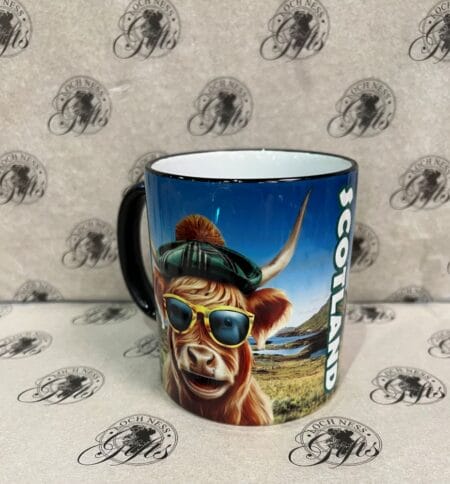 Mug - Scotland Highland Cow Happy