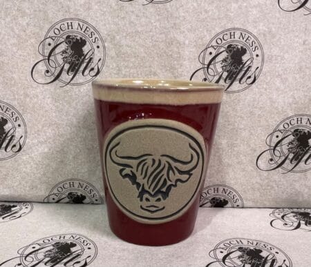 Shot Cup - Stoneware Shot Cup Highland Cow
