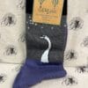 Socks - Loch Ness monster bamboo Socks Grey Socks - Luxurious Bamboo Socks Loch Ness Monster Grey