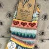 Socks - Wool Blend Socks Multi Coloured Pink Yellow