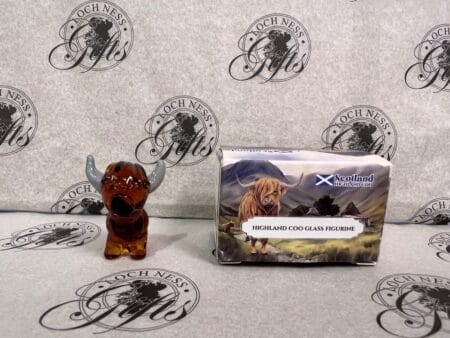 Ornament - Glass Figurine Mini Highland Cow