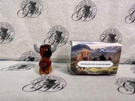 Ornament - Glass Figurine Mini Highland Cow