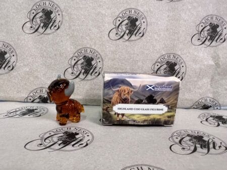 Ornament - Glass Figurine Mini Highland Cow