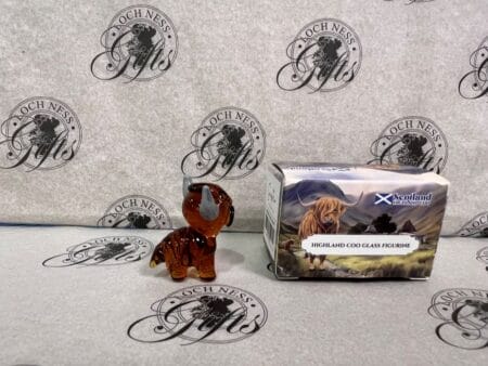 Ornament - Glass Figurine Mini Highland Cow