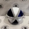 Christmas Decoration - Diamante Style Blue and White Bauble