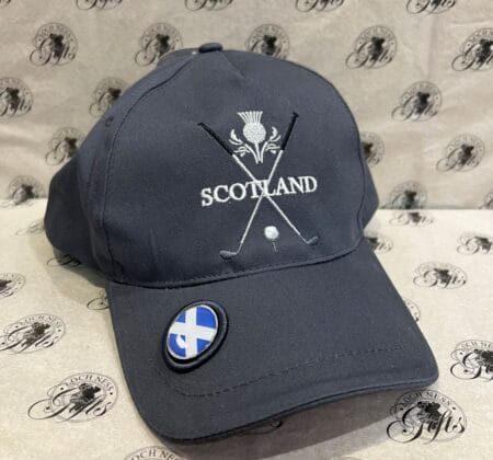 Hat - Baseball Cap Thistle Scotland Golf Grey
