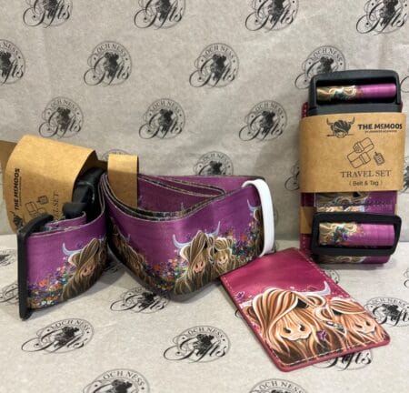 Luggage - Travel Set Highland Cow Fields of Love