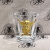 Shot Glass - Square Chunky Highland Cow Gold