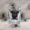 Shot Glass - Square Chunky Highland Cow Silver
