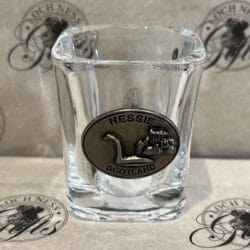 Shot Glass - Chunky Nessie Silver Shot Glass - Square Chunky Nessie Scotland Silver
