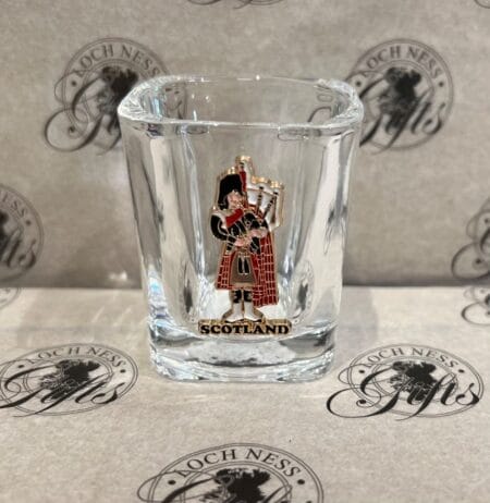Shot Glass - Square Chunky Scotland Piper