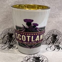 Shot Glass - Scotland Home of The Brave Thistle