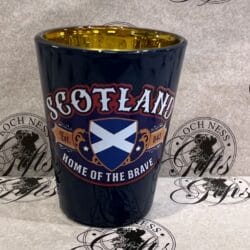 Shot Glass - Scotland Home of The Brave Saltire Shield